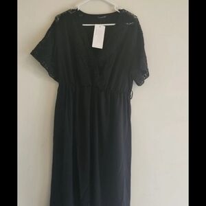 BloomChic Black Lace Swim Coverup